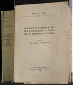 Sussidi bibliografici manoscritti Greci biblioteca Vaticana