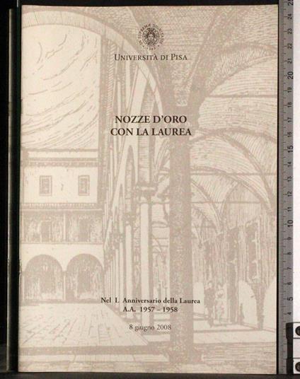 Nozze d'oro con la laurea - copertina