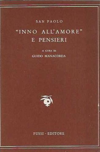 " Inno all' amore " e pensieri - Paolo (san) - copertina