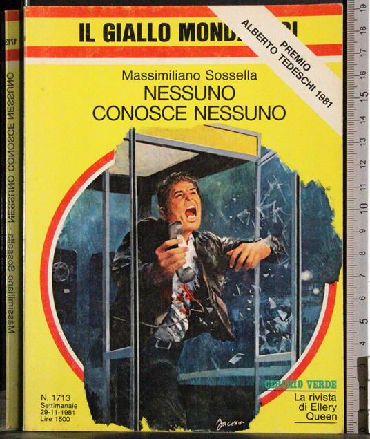 Nessuno conosce nessuno - Massimiliano Sossella - copertina