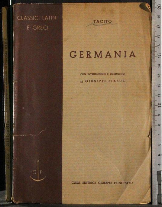 Germania - P. Cornelio Tacito - copertina