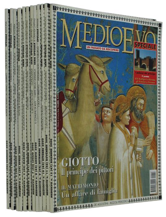 MEDIOEVO - Un passato da riscoprire. Annata 2001 completa - De Agostini - Rizzoli Periodici - 2001 - copertina