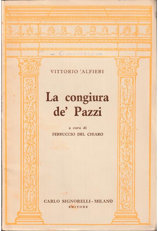 congiura de' Pazzi - copertina