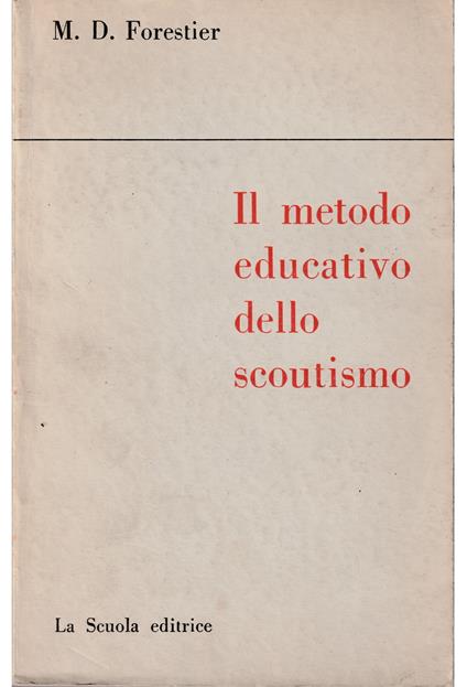 Il metodo educativo dello scoutismo - copertina