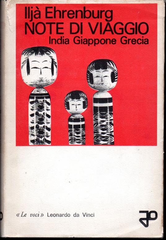 Note di viaggio India Giappone Grecia - copertina