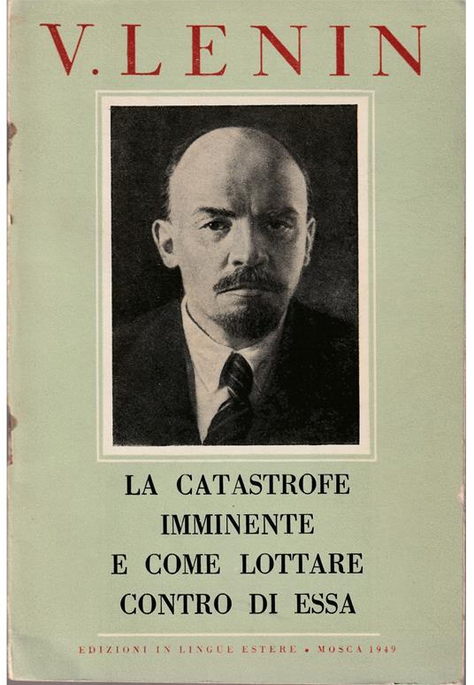 catastrofe imminente e come lottare contro di essa - copertina