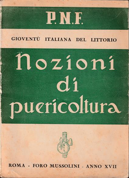 Nozioni di puericoltura - copertina