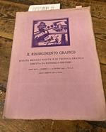 Il Risorgimento Grafico. Rassegna mensile d' arte e di tecnica grafica diretta da Raffaello Bertieri. Anno XXVI - 30 GIUGNO -1929 - Numero 6