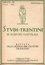 Studi Trentini di Scienze Naturali Annata Xi Fascicolo 2