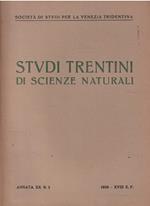 Studi Trentini di Scienze Naturali Annata Xx N. 3