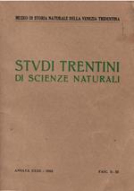 Studi Trentini di Scienze Naturali Annata Xxxii Rfasc. Ii-Iii