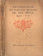 Anthologie des écrivains francais du XIX siécle