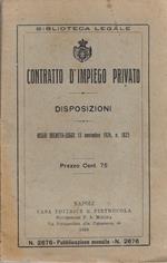 Contratto d'impiego privato