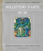 Bollettino D'Arte, n. 93 - 94, settembre - dicembre, anno 1995,