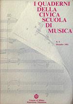 Quaderni della Civica Scuola di Musica: N.9 - dicembre 1983,