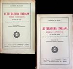 Letteratura italiana, storia e antologia: ad uso dei licei, secondo gli ultimi programmi governativi: 1. Duecento, Trecento e Quattrocento; 2. Il Quattrocento, il Cinquecento, il Seicento