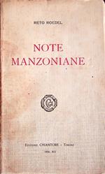 Note manzoniane