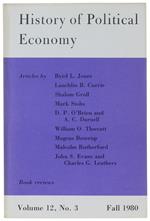 HISTORY OF POLITICAL ECONOMY. Volume 12, No. 3 - Fall 1980