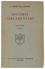 DISCORSI PARLAMENTARI. Volume terzo (1851)