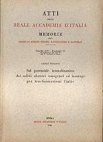 Sul potenziale termodinamico dei solidi elastici omogenei ed isotropi per trasformazioni finite