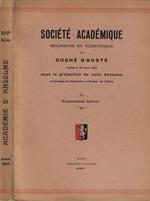 Société Académique religeuse et scientifique du Duché D'Aoste fondée le 29 mars 1855 sous la protection de saint Anselme XXXVI Bulletin