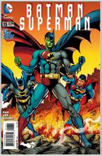 Batman Superman 13 DC Comics 2014 VF New 52 75th Anniversary Variant