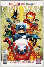 Civil War 1 Mini Mates Variant Cover Marvel Comics 2015 VF