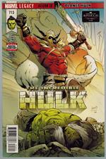 Incredible Hulk no. 713 Marvel Comics 2018 VF Greg Land Cover