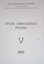 Studi Umanistici Piceni V 1985