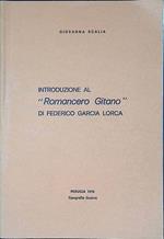 Introduzione al Romancero Gitano di Federico Garcia Lorca