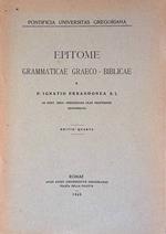 Epitome. Grammaticae Graeco - Biblicae