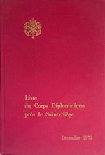 Liste du Corps Diplomatique prés le Saint-Siége