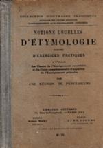 Notions usuelles d’éthmologie