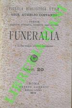 Funeralia e altre poesie inedite, congeneri