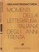 Momenti della letteratura italiana degli anni trenta