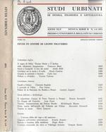 Studi urbinati di storia, filosofia e letteratura tomo III anno XLV 1971 nuova serie B N. 1-2
