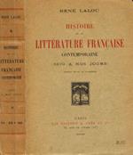 Histoire de la litterature française contemporaine (1870 a nos jours)