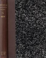 Proceedings of the American Philosophical Society Volume LXXIV 1934