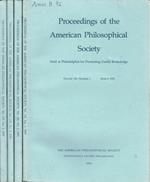 Proceedings of the American Philosophical Society