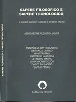 Sapere filosofico e sapere tecnologico