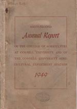 Sixty-Second Annual Report of the College of Agriculture at Cornell University and of the Cornell University Agricultural Experiment Station