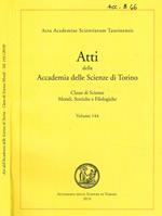 Atti della Accademia delle Scienze di Torino. Classe di scienze morali, storiche e filologiche. Vol.144