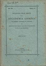 Bollettino delle sedute della Accademia Gioenia