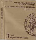 Annali della facoltà di lettere e filosofia Università degli studi di Perugia Volume XVI 1978/1979 nuova serie volume XVII 1979/1980 nuova serie