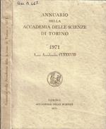 Annuario della Accademia delle Scienze di Torino 1971 anno accademico CLXXXVIII