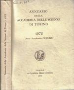 Annuario della Accademia delle Scienze di Torino 1972 anno accademico CLXXXIX