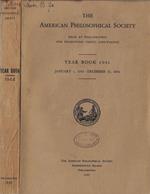 The American Philosophical Society held at Philadelphia for promoting useful knowledge year book 1944 january 1, 1944 – december 31, 1944