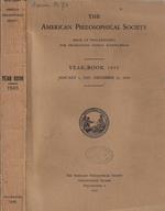 The American Philosophical Society held at Philadelphia for promoting useful knowledge year book 1945 january 1, 1945 – december 31, 1945