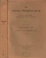 The American Philosophical Society held at Philadelphia for promoting useful knowledge year book 1950 january 1, 1950 – december 31, 1950