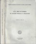 Atti dell'Accademia di Scienze Morali e Politiche volume CV anno 1994